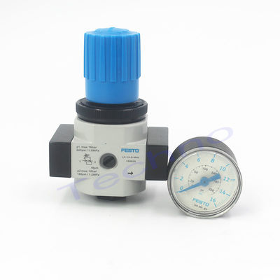 LR-1/4-D-MINI Pneumatische filterregulator smeermiddel Metalen FESTO-drukregulator