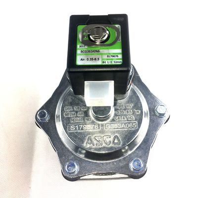 Ø1 1/2 Compressiefitting ASCO Diafragma Puls Jet Valves SCG353A065 Dual Stage Integral Pilot Ø1 1/2 Oriffice Grootte 52