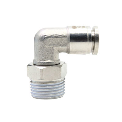 Push-in pneumatische armaturen SUS 316L 90 graden rechthoekige buisverbinding KQG2L06-01S