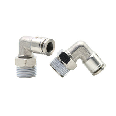Push-in pneumatische armaturen SUS 316L 90 graden rechthoekige buisverbinding KQG2L06-01S