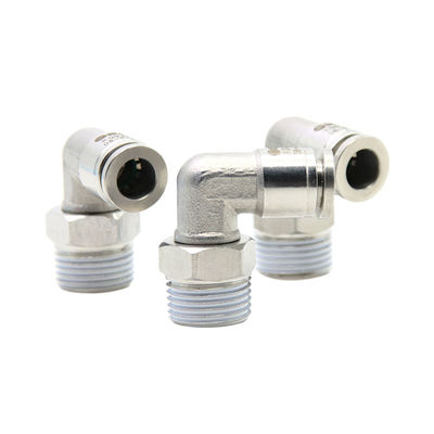 Push-in pneumatische armaturen SUS 316L 90 graden rechthoekige buisverbinding KQG2L06-01S