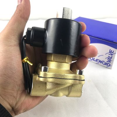 1 inch 2W200-25 Messing elektrisch magnetoventil Normaal gesloten NPT Waterlucht Messing magnetoventil NC 2-weg