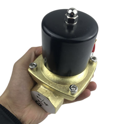 Normaal geopend 2W350-35 1 1/4 inch Pure Brass Solenoïde Valve Water Air Valve NO