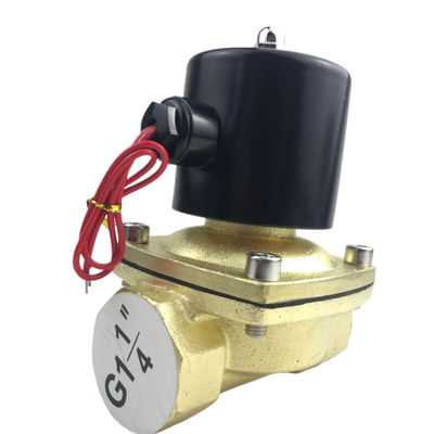 2W350-35 1 1/4 inch Pure Brass Solenoïde Valve Water Air Valve Normaal gesloten NC