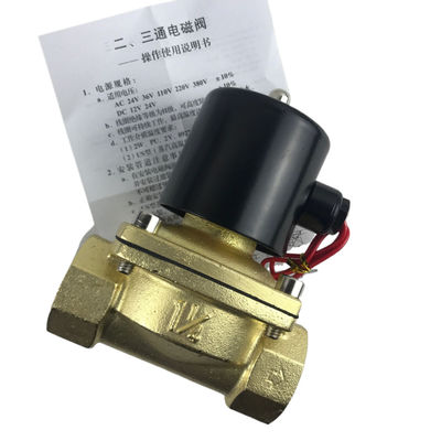 2W350-35 1 1/4 inch Pure Brass Solenoïde Valve Water Air Valve Normaal gesloten NC