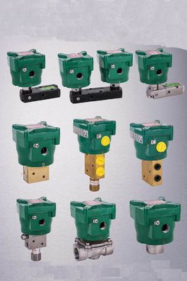NF8551B402MO-24VDC 1/4 inch Asco 4 Way Solenoïde Valve 2 PSI Minimale werking