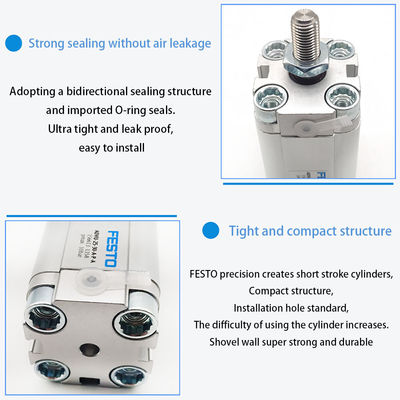 G1/8 ADVU-100 Pneumatische zuigerstaafactuator in aluminiumlegering