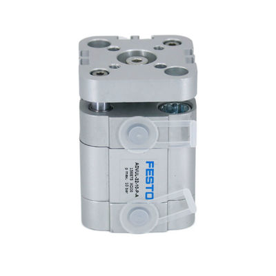Compact drukbestendig zuigeractuator / luchtcilinder met mannelijke draad en aluminium legeringsvat
