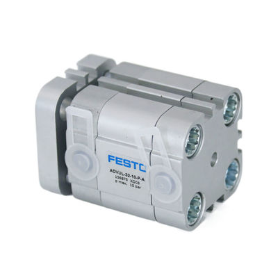 Compact drukbestendig zuigeractuator / luchtcilinder met mannelijke draad en aluminium legeringsvat
