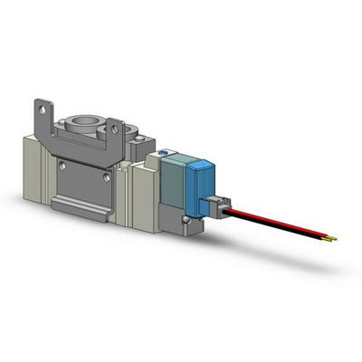Stofbestendige 5-poort SMC-solenoïde klepbehuizing voor toepassingen voor voedsel en dranken
