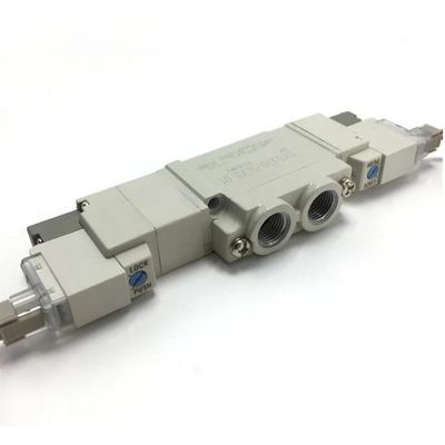 Stofbestendige 5-poort SMC-solenoïde klepbehuizing voor toepassingen voor voedsel en dranken