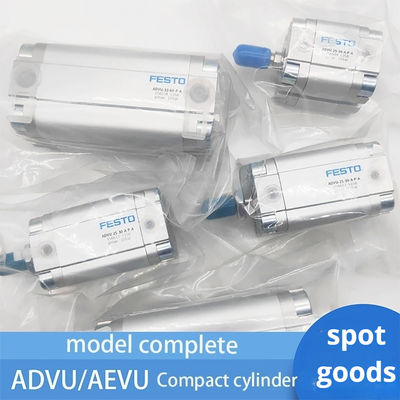 Verstelbare zuigerpneumatische cilinder voor M5-aansluiting ADVU-25-5-P-A