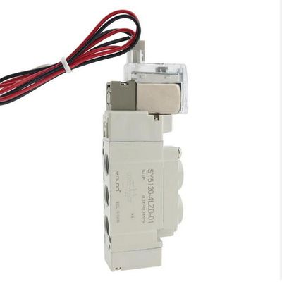 SY5320-5LZD-C6 DC12V One-Touch Fitting Port Grootte ø6 3 Positie Gesloten Centrum
