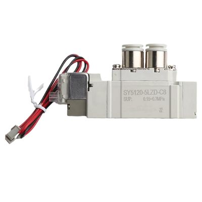 SMC SY5220-6LZD-01 DC12V Poortgrootte 1/8 Pneumatische magnetoventildraadpijpen 2 Positie Dubbel