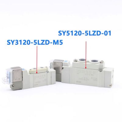 SMC SY3420-5LZD-C8 Solenoïde klep 3 Positie Afvoercentrum DC24V Poortgrootte Ø8