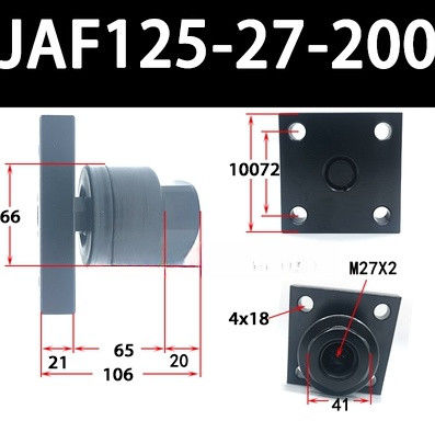 JAF125-27-200 M27x2 Nominale grootte Voor luchtcilindercompatibiliteit Eenvoudig ontwerp