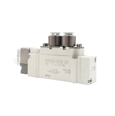 Portgrootte Ø6 SY3420-6LZD-C6 SMC Pneumatische magnetoventil3 Positie Afvoercentrum DC12V