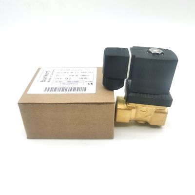 Burkert 00221654 6213 Type G1/2 2/2 Normaal gesloten 1.3 Stroomgat, EPDM Gesloten -30~+90 °C Messing klep lichaam DC24V 8W 0-10bar