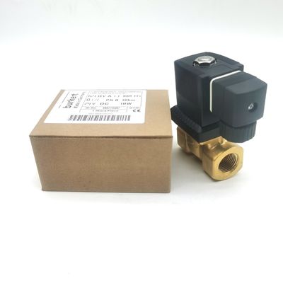 Burkert 00221654 6213 Type G1/2 2/2 Normaal gesloten 1.3 Stroomgat, EPDM Gesloten -30~+90 °C Messing klep lichaam DC24V 8W 0-10bar