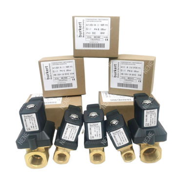 Burkert-solenoïde klep 00126217 6014 C Normaal gesloten G1/8 1.5 Stroomgat AC24V 8W Roestvrijstalen klepkas 0~16bar