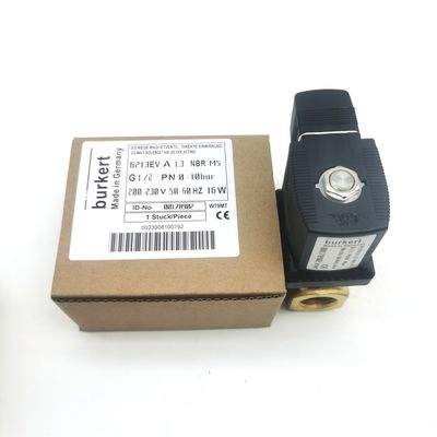 00126204 6014 D Messing solenoïde klep Burkert Normaal open G1/8 2.5 Stroomgat AC220V 8W