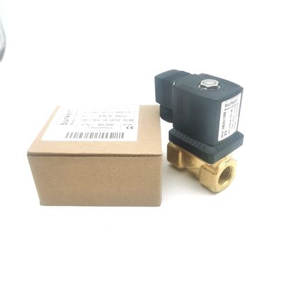 00126204 6014 D Messing solenoïde klep Burkert Normaal open G1/8 2.5 Stroomgat AC220V 8W