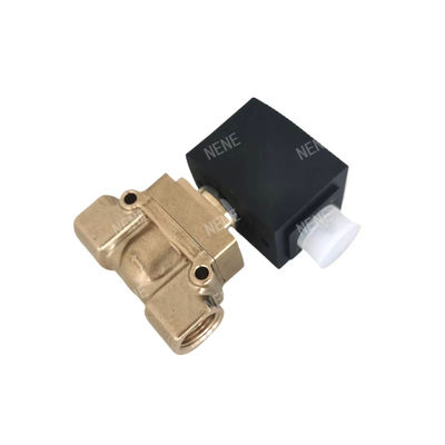 00126162 6014 D burkert magnetoventil rechtstreeks werkend onderplaatverbinding normaal open 2.0 stroomgat AC24V 8W Messing klepkorps 0~10bar