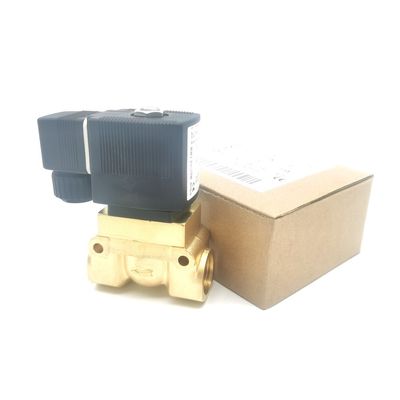 Burkert Elektromagnetische klep 00134239 G1/8 AC220V 6014 C Normaal gesloten 0~25bar 3/2 Way Messing lichaam