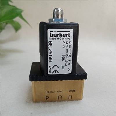 Burkert magnetoventil 6014C 2.0 FKM G1/4 PN 0-10bar 230V 00126140