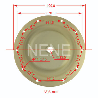 Ingersoll Rand 3 inch diafragma reparatie kit 96475-A 96476-T 666300-9C9-C 666300-EEB-C Santoprene PTFE