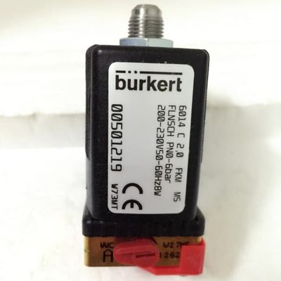 Burkert 6014 magnetoventil met handschakelaar 230V 00501219