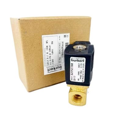 Brass Body Burkert Solenoïde Valve 00308503 DC24V 8W G3/4 2/2 Normaal gesloten 20 Stroomgat 5404 Type 1-32 Bar