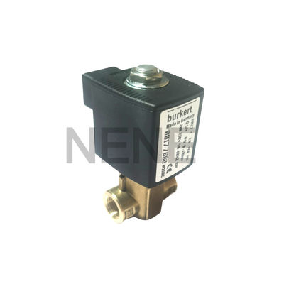Burkert Solenoïde 6013 Type Direct Acting 00134243 2/2 Normaal gesloten G1/8 Inch 2.5 Flow Hole FKM Seal 220VAC 8W 0~16bar