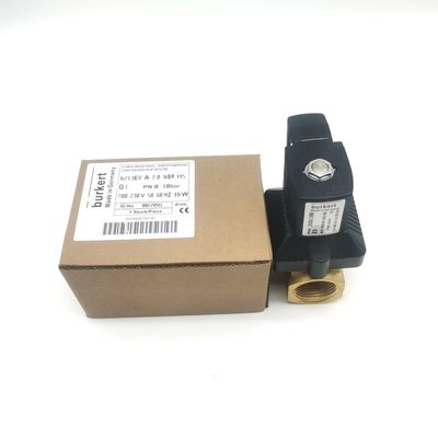Burkert-solenoïde klep FKM-zegel 00126091 24VDC 8W 0~6bar 6013 Type Directe werking G1/8 inch 2/2 Normaal gesloten 3.0-stroomgat