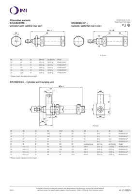 RM/8012/M/150 ISO Roundline Series zuiger pneumatische cilinder NORGREN Compressed Air Duurzaam ontwerp