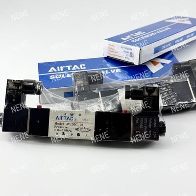 5 Way 3 Positie 4V130E-06 Air Fluid AIRTAC Solenoïde Valve Met Aluminium legering lichaam