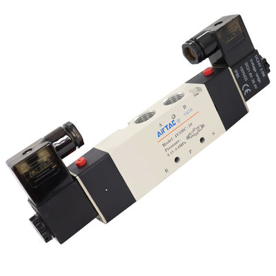 Airtac 4V330C-08 DC24V 4V330C-10 AC220V Solenoïde luchtklep ((5/2,5/3 weg) - 4V330C08B