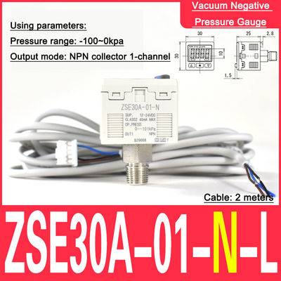 Drukmeter vacuümmeter ZSE30A-01-N SMC type 01 nauwkeurige drukmeter