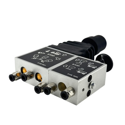 14750430H HYVA Combination Control Valve DCM01 2 Way Distributor Valves met hefboom stop op punt en lage positie