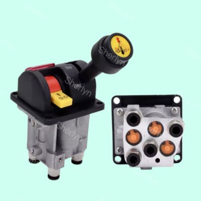 BKQF34-B 14750650H 4 Hole Dump Truck Rubber Handle Valve M6 Gesloten Hydraulische Dump Truck Control Valve
