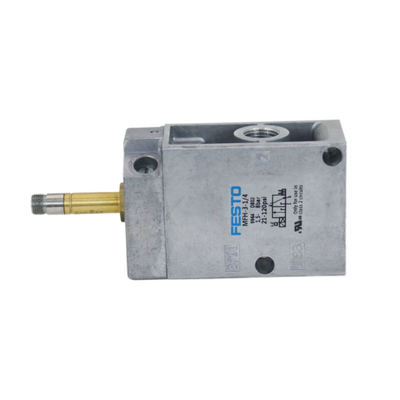 Festo-klep MFH-3-1/4 9964 Mechanische klep, 3 poort, gesloten, elektrisch, G 1/4, 0,15 tot 0,8 Mpa