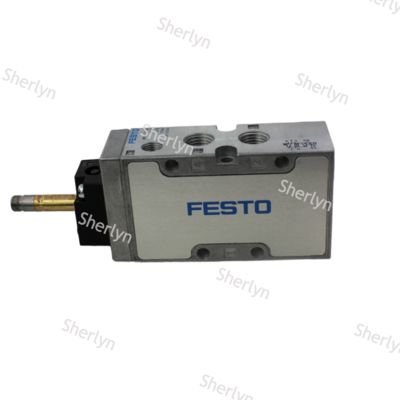 Festo MFH-5-1/4-B magnetoventil, 5/2 monostabiel Mec Spr, Int Pilot, 2-10 bar
