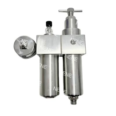 SFSRSL400 1/2" Draadmaat Luchtfilter Smerer Driedelig Roestvrijstalen Filter Regulator Olie-Mist Apparaat