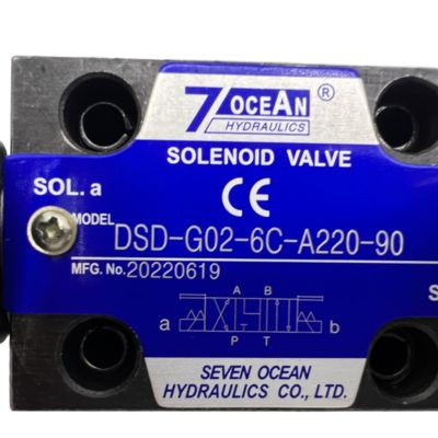 7OCEAN Pneumatische magnetoventil DSD-G02-6C-A220-90 AC220V
