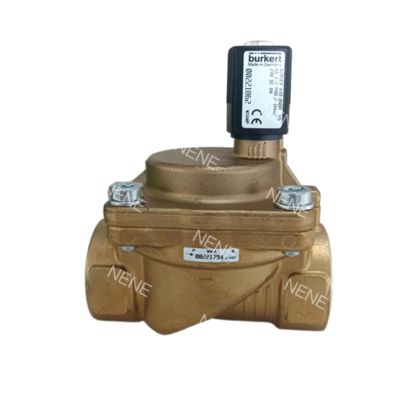 6281 Burkert Magneetventiel 00221845 G1/2 2/2 Normaal Gesloten 13.0 Doorlaat NBR Afgedicht Messing Ventielhuis AC24V 8W 0.2-16bar