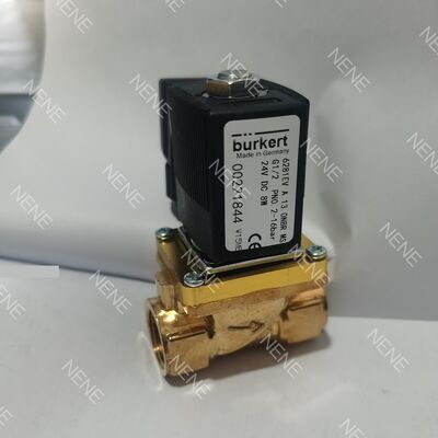 NBR Seal Burkert Solenoid Valve Model 6281 00221864 G1 1/2 2/2 Normally Closed 40.0 Flow Hole Brass Valve Body AC220V
