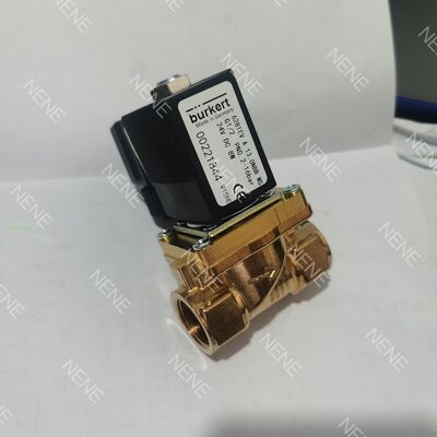 Burkert Solenoid Valve 00221862 6281 Type G1 1/2 2/2 Normally Closed 40.0 Flow Hole NBR Sealed Brass Valve Body DC24V 8W 0.2-16bar -10~+80 ℃