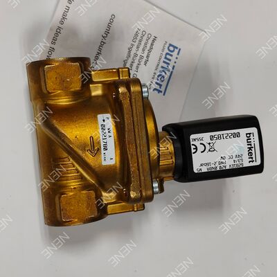 AC24V Hoogtemperatuur FKM Afdichting Solenoïde Valve BURKERT Type 6281 00221878 G3/4 2/2 NC Messing Lichaam 20.0 Opening 8W 0.2-16bar 0~+120°C