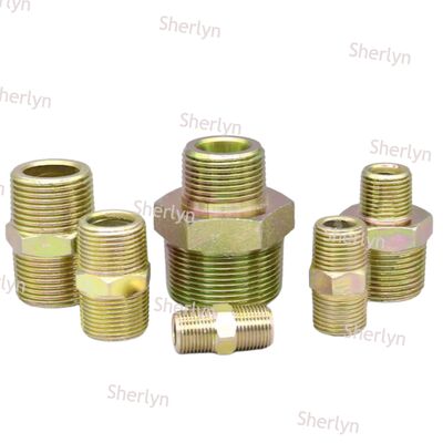 2 punten voor de platte mond van het draadverbinding koolstofstaal gegalvaniseerd externe draad oliepijp met variabele diameter gepaarde draad A-type Britse pijpleen