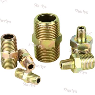 Plat 1,2-inch hydraulische draad hogedruk overgangsverbinding koolstofstaal verzinkt